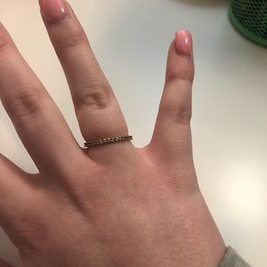 Swarovski rose gold ring